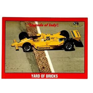 1987 Al Unser, Yard of Bricks, Indy 500, 1992 Legends of Indy, Card No.62